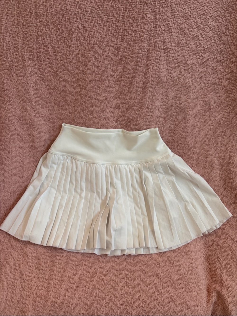 CRZ YOGA White Pleated Tennis Mini Skirt